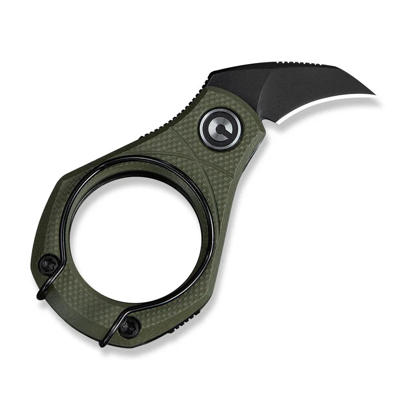 CIVIVI Pyrus Green G10 Handle Black Stonewashed 14C28N Blade 0.68'
