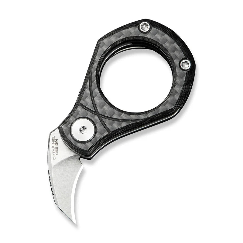 CIVIVI Pyrus Slip Twill Carbon Fiber Handle Satin finished 14C28N Blade 0.68"