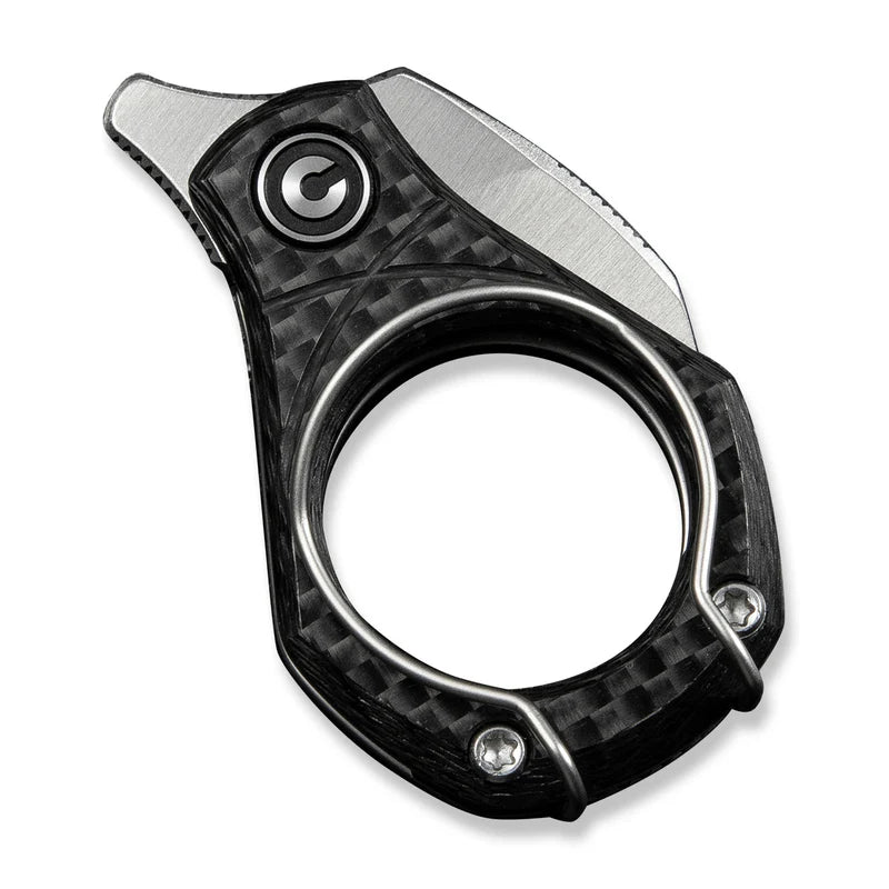 CIVIVI Pyrus Slip Twill Carbon Fiber Handle Satin finished 14C28N Blade 0.68"