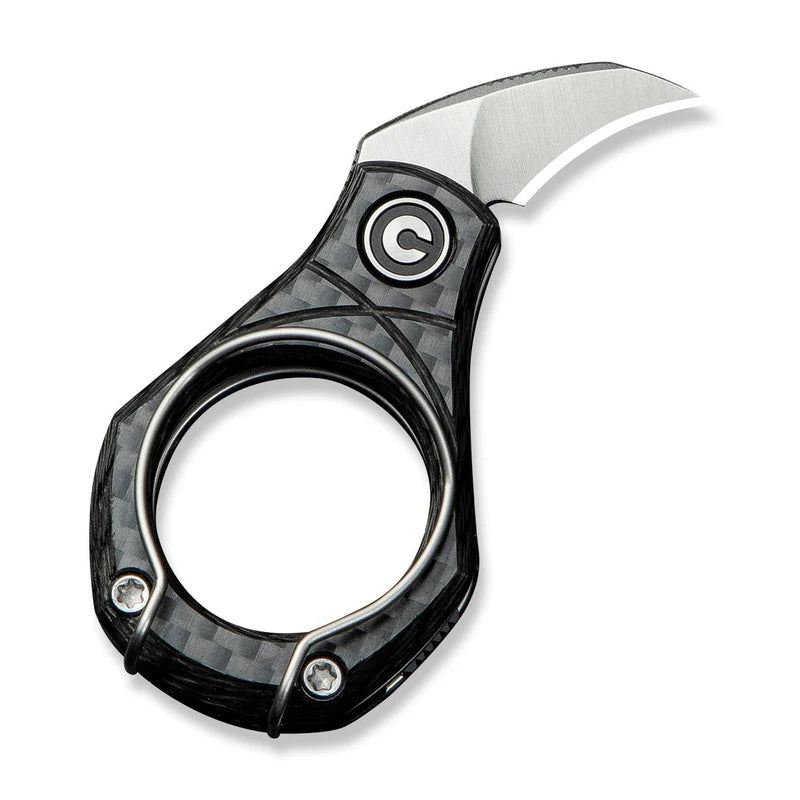 CIVIVI Pyrus Slip Twill Carbon Fiber Handle Satin finished 14C28N Blade 0.68"