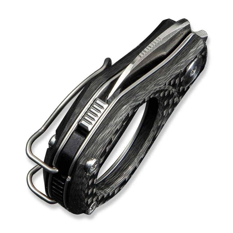 CIVIVI Pyrus Slip Twill Carbon Fiber Handle Satin finished 14C28N Blade 0.68"