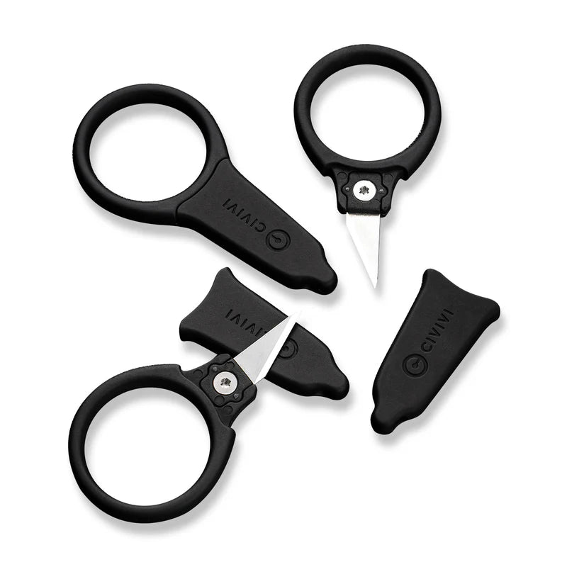 CIVIVI Quick Snip Fixed Blade 3 Pcs Mini Neck Knives Plain 6Cr13 Blade 0.68"