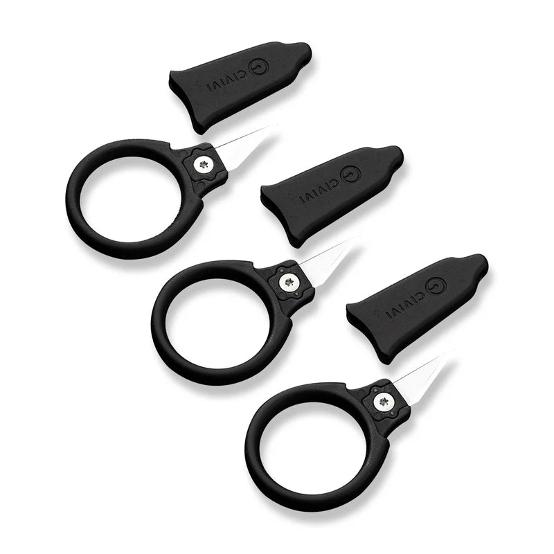 CIVIVI Quick Snip Fixed Blade 3 Pcs Mini Neck Knives Plain 6Cr13 Blade 0.68"