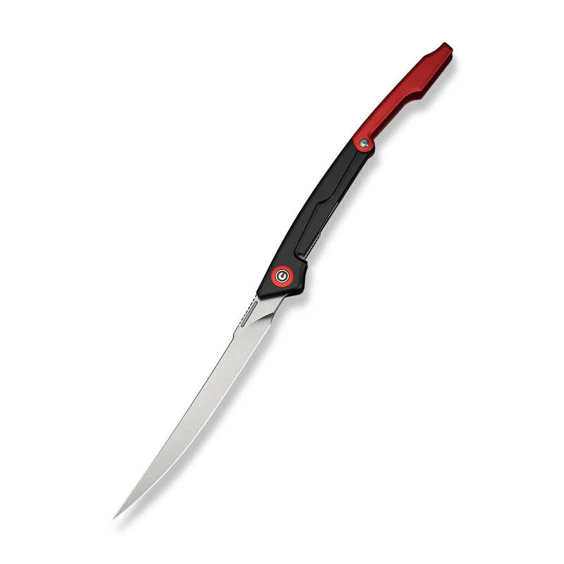 CIVIVI Shawka Black/Red Handle Satin Finished 14C28N Blade 5.81"