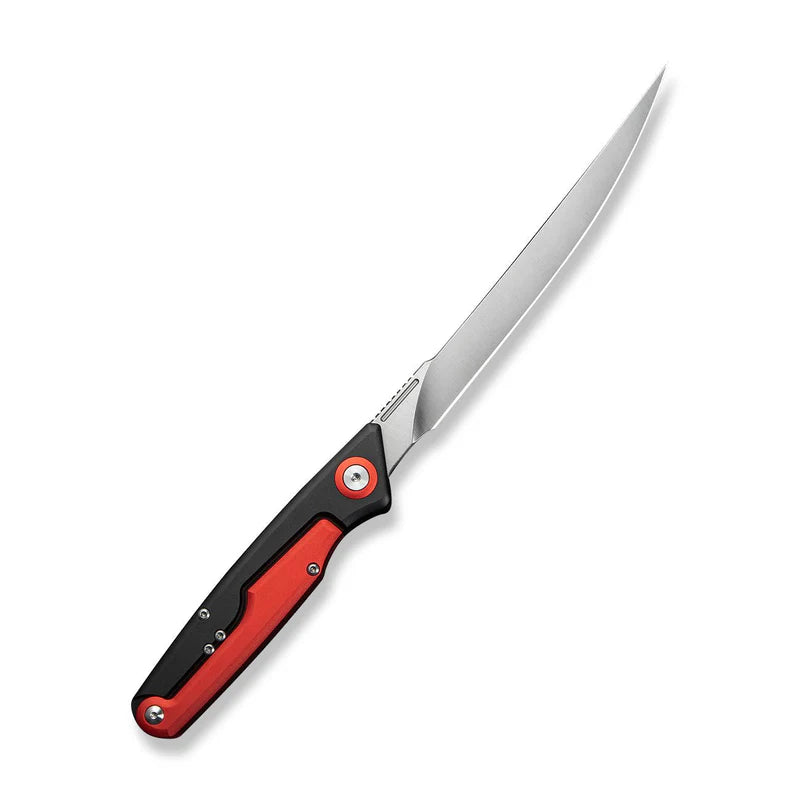 CIVIVI Shawka Black/Red Handle Satin Finished 14C28N Blade 5.81"