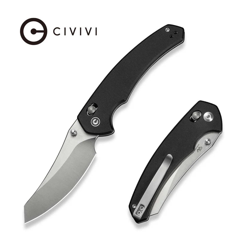 CIVIVI Sixgill Black G10 Satin Finishes Nitro-V Blade