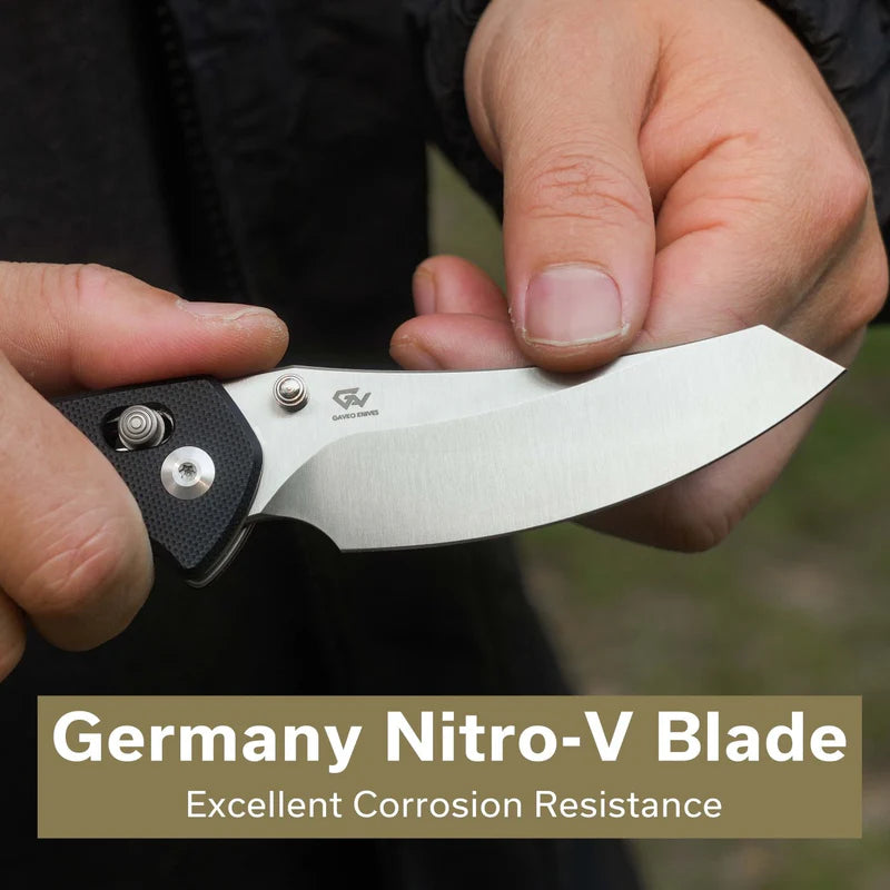 CIVIVI Sixgill Black G10 Satin Finishes Nitro-V Blade