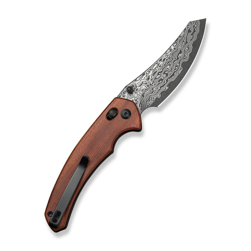 CIVIVI Sixgill Guibourtia Wood Handle Damascus Blade