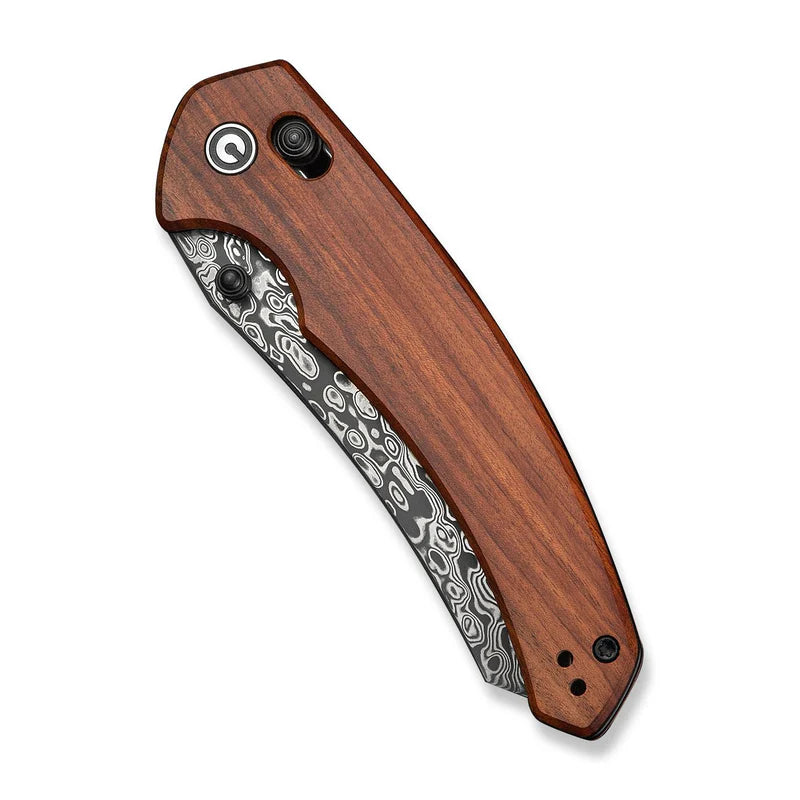 CIVIVI Sixgill Guibourtia Wood Handle Damascus Blade