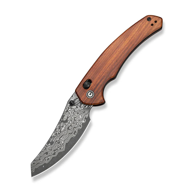 CIVIVI Sixgill Guibourtia Wood Handle Damascus Blade