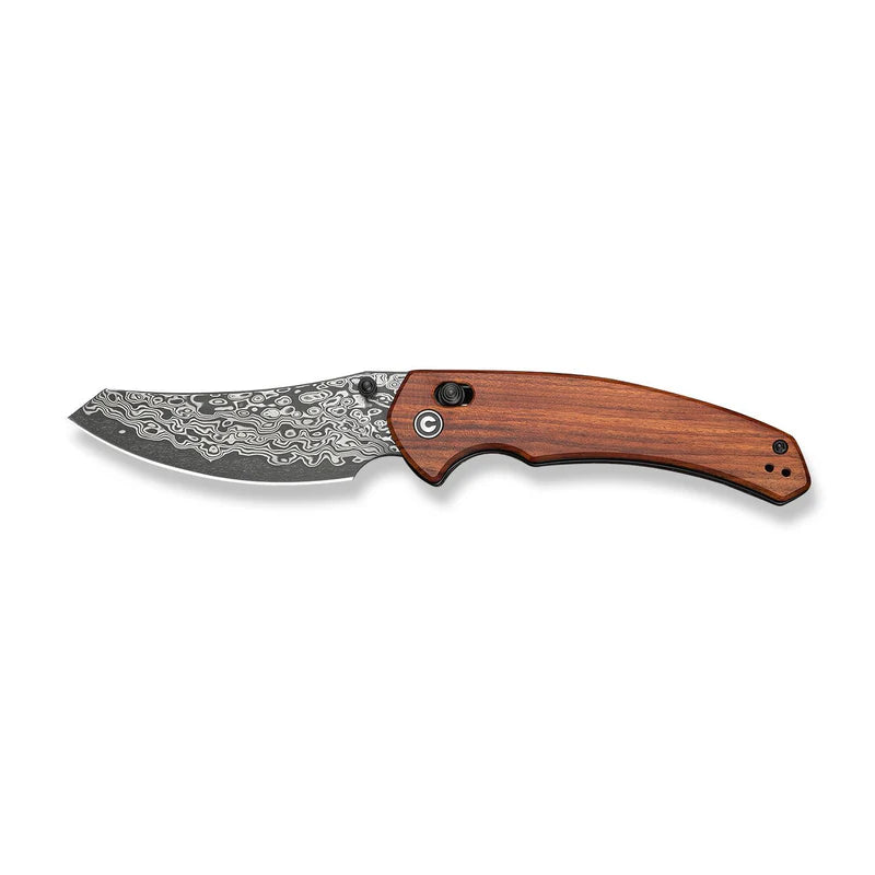 CIVIVI Sixgill Guibourtia Wood Handle Damascus Blade