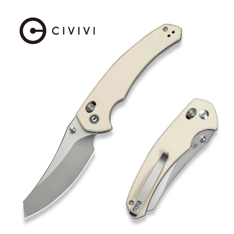 CIVIVI Sixgill Ivory G10 Satin finished Nitro V-Blade 3.41"