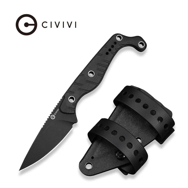 CIVIVI SŌKN Black G10 Handle Black Stonewashed Nitro-V Blade 2.82