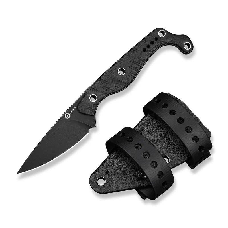 CIVIVI SŌKN Black G10 Handle Black Stonewashed Nitro-V Blade 2.82"