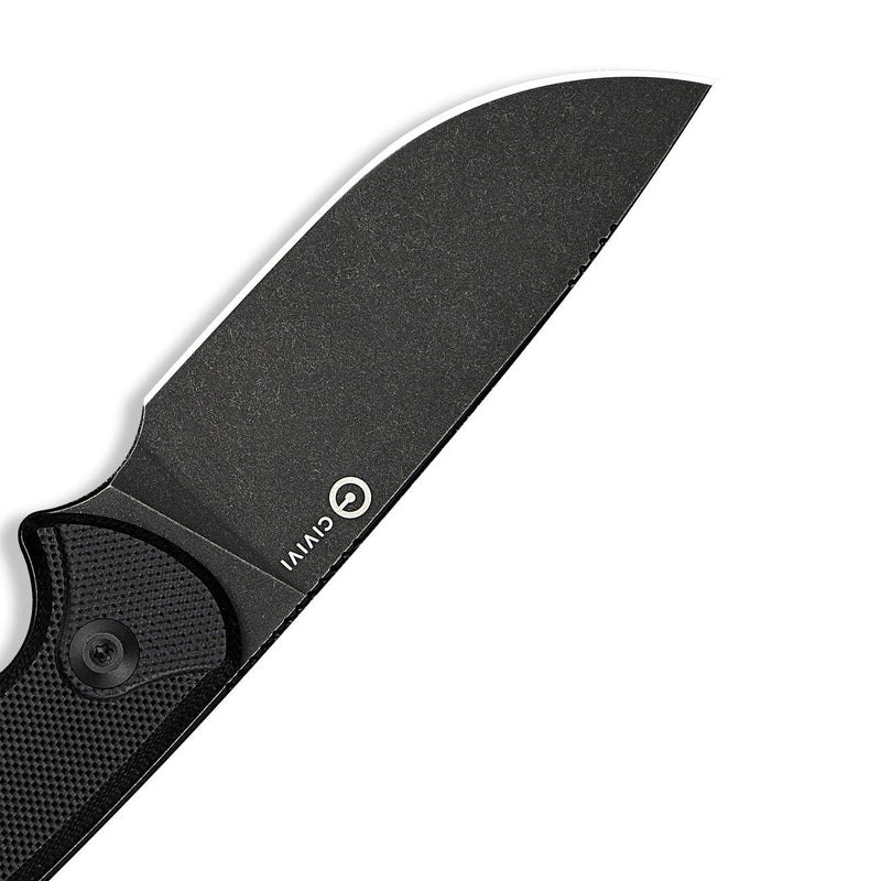 CIVIIVI Timberbark Black Handle 14C28N Blade 3.2"