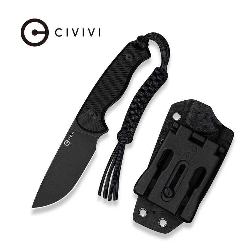CIVIIVI Timberbark Black Handle 14C28N Blade 3.2"