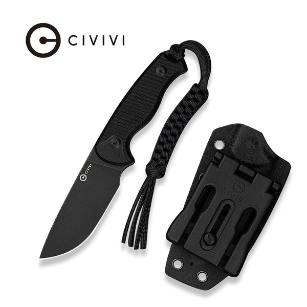 CIVIIVI Timberbark Black Handle 14C28N Blade 3.2