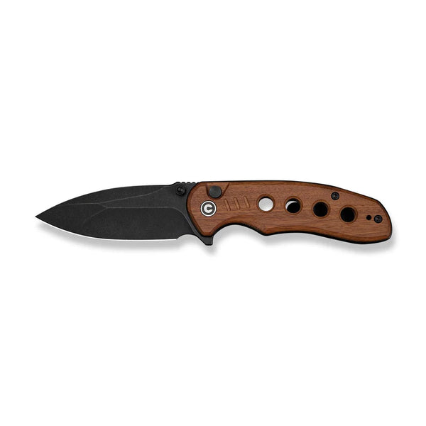 CIVIVI Triptych Guibourtia Wood Handle Stonewashed 14C28N Blade 2.97