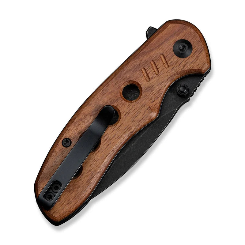 CIVIVI Triptych Guibourtia Wood Handle Stonewashed 14C28N Blade 2.97"