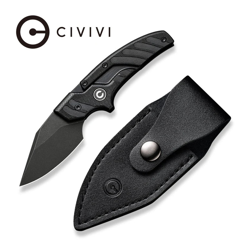 CIVIVI Typhoeus Black G10 Handle Stonewashed 14C28N Blade 2.27"
