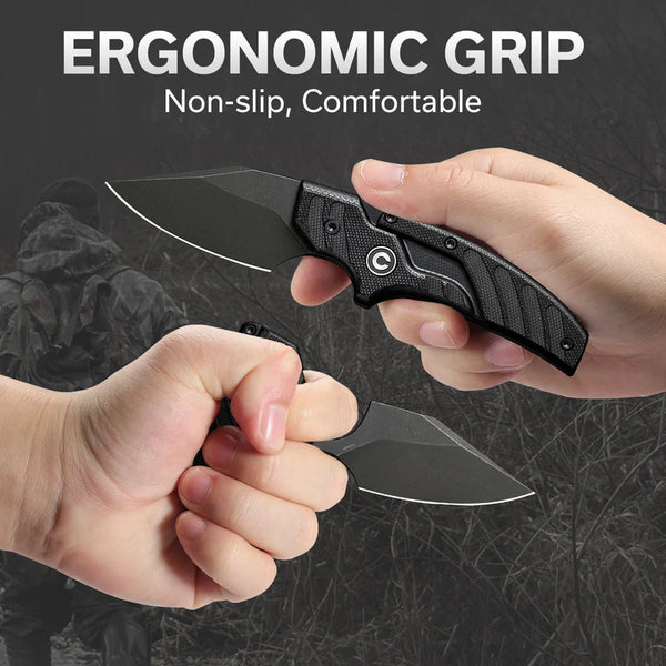 CIVIVI Typhoeus Black G10 Handle Stonewashed 14C28N Blade 2.27