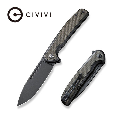 CIVIVI Voltaic Flipper Knife Stainless Steel Handle With G10 Inlay