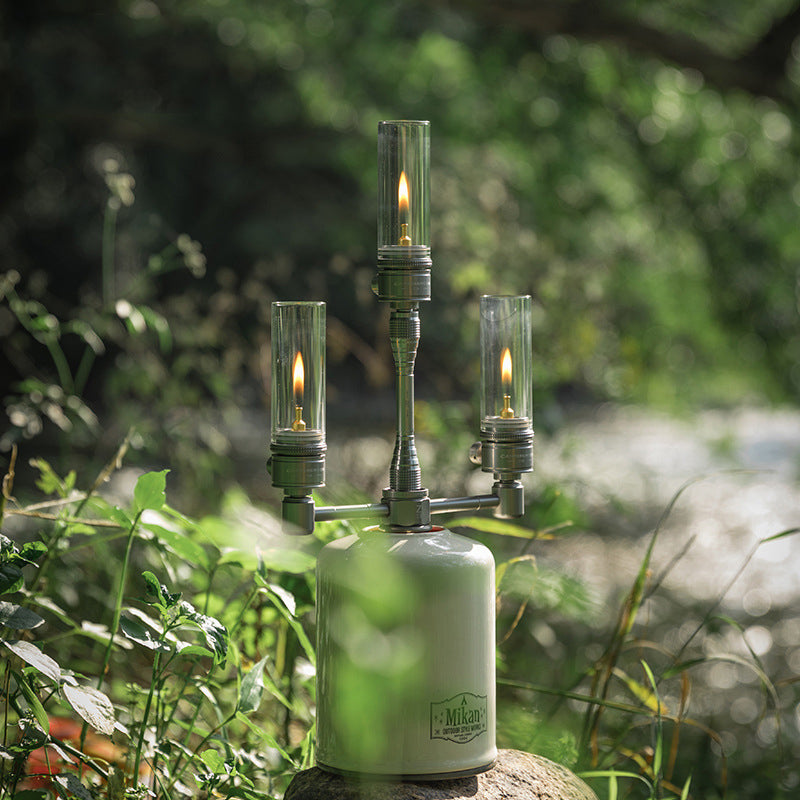 Campingmoon Gas Candle Lantern w/ Case