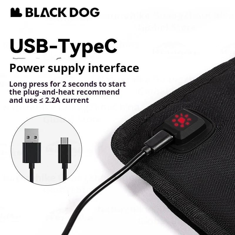 Blackdog Smart Heating Heated Seat Cushion Dark night