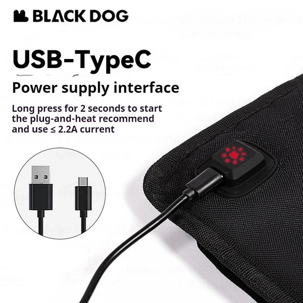 Blackdog Smart Heating Heated Seat Cushion Dark night