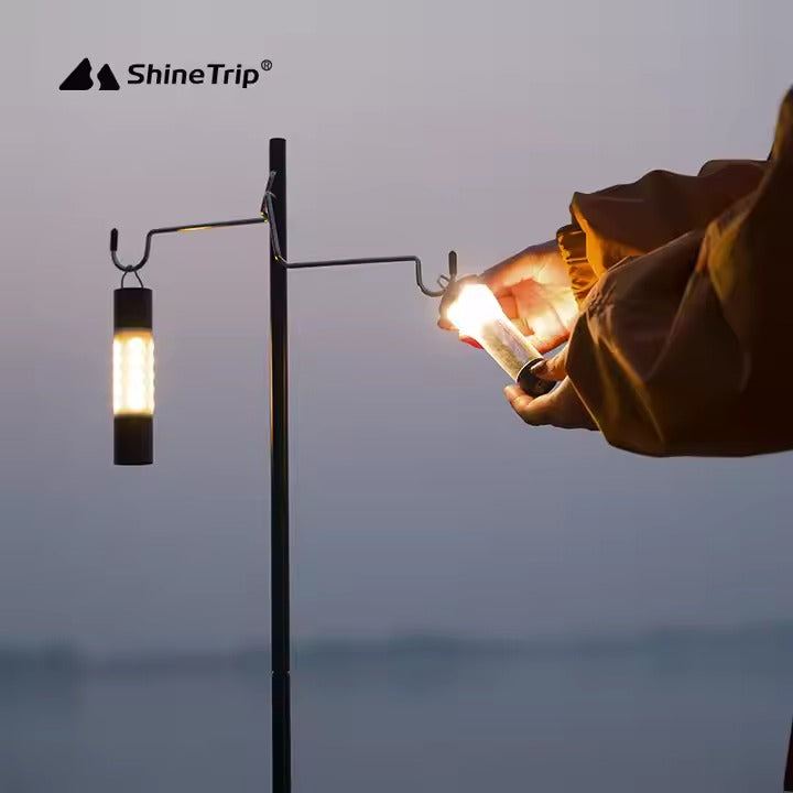 ShineTrip Quick Extent Double Head light stand Set Black