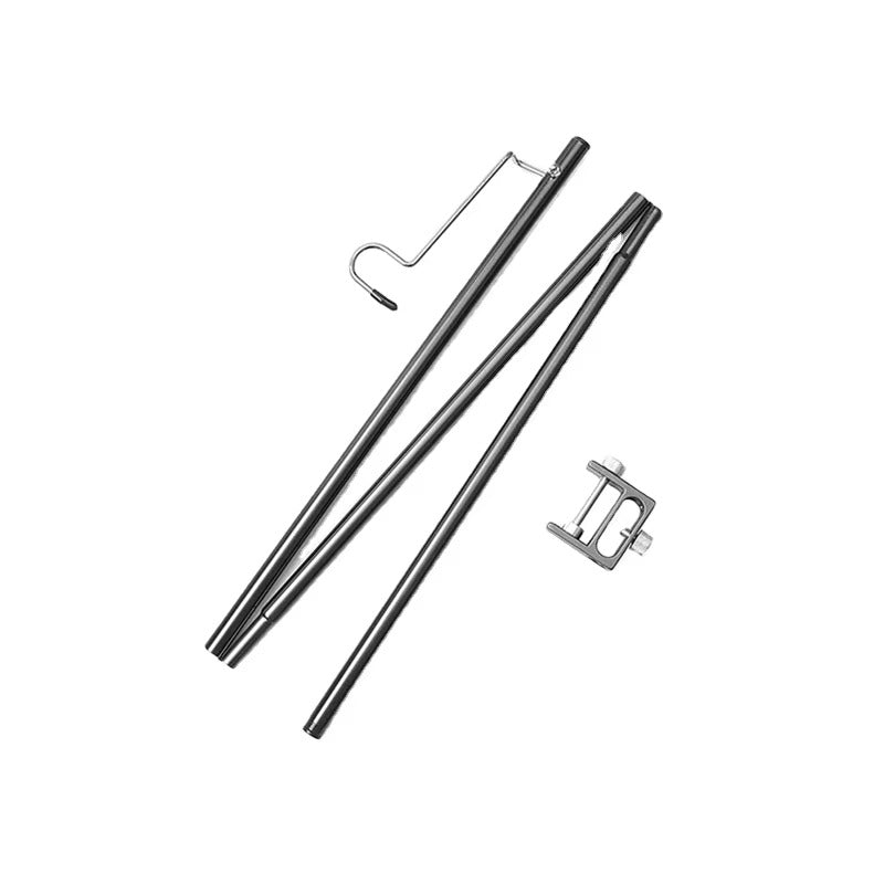 ShineTrip Quick Extent Double Head light stand Set Black