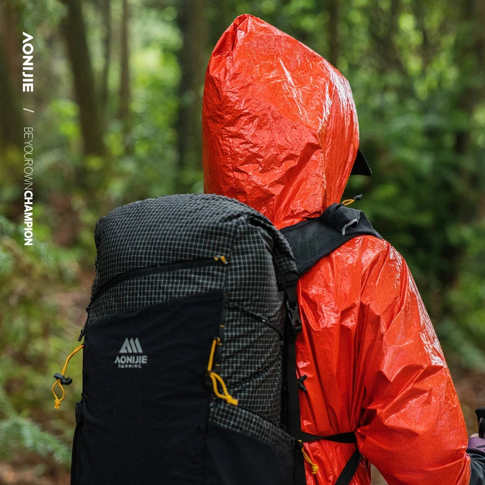 AONIJIE Emergency Thermal Raincoat Orange-A108
