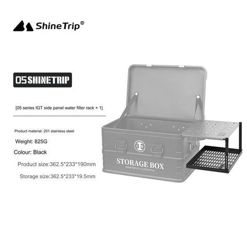 ShineTrip Aluminum Coffee Box Outdoor Set w/ Base Table