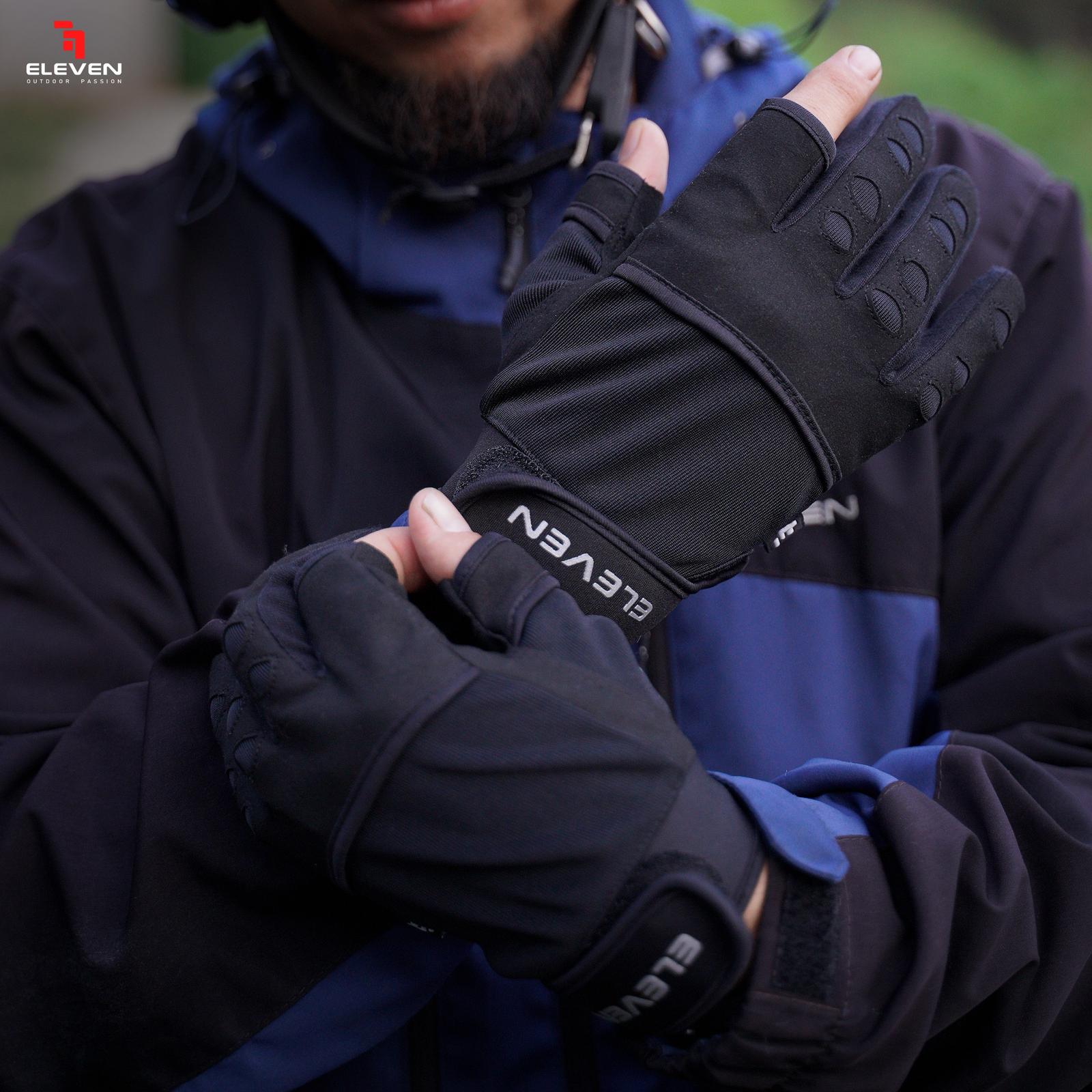 Eleven Sarung Tangan 2 Jari Lambretta Black