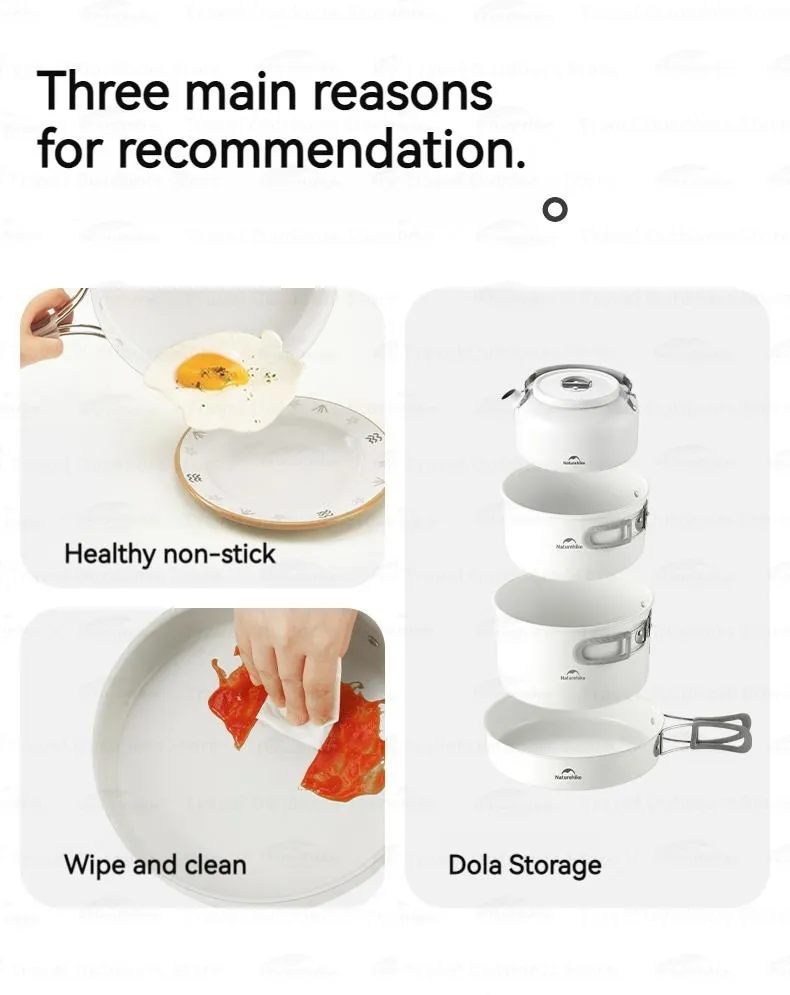 Naturehike Ceramic Non-Stick Pot Set