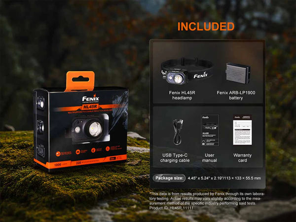 Fenix HL45R Rechargeable Headlamp 1000 Lumens