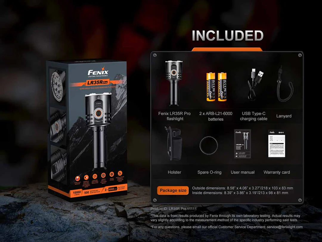 Fenix LR35R PRO Super Bright Searching Flashlight 10000 Lumens