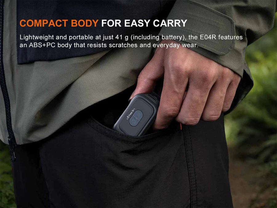 Fenix E04R Rotatble Clip EDC Flashlight 300 Lumens