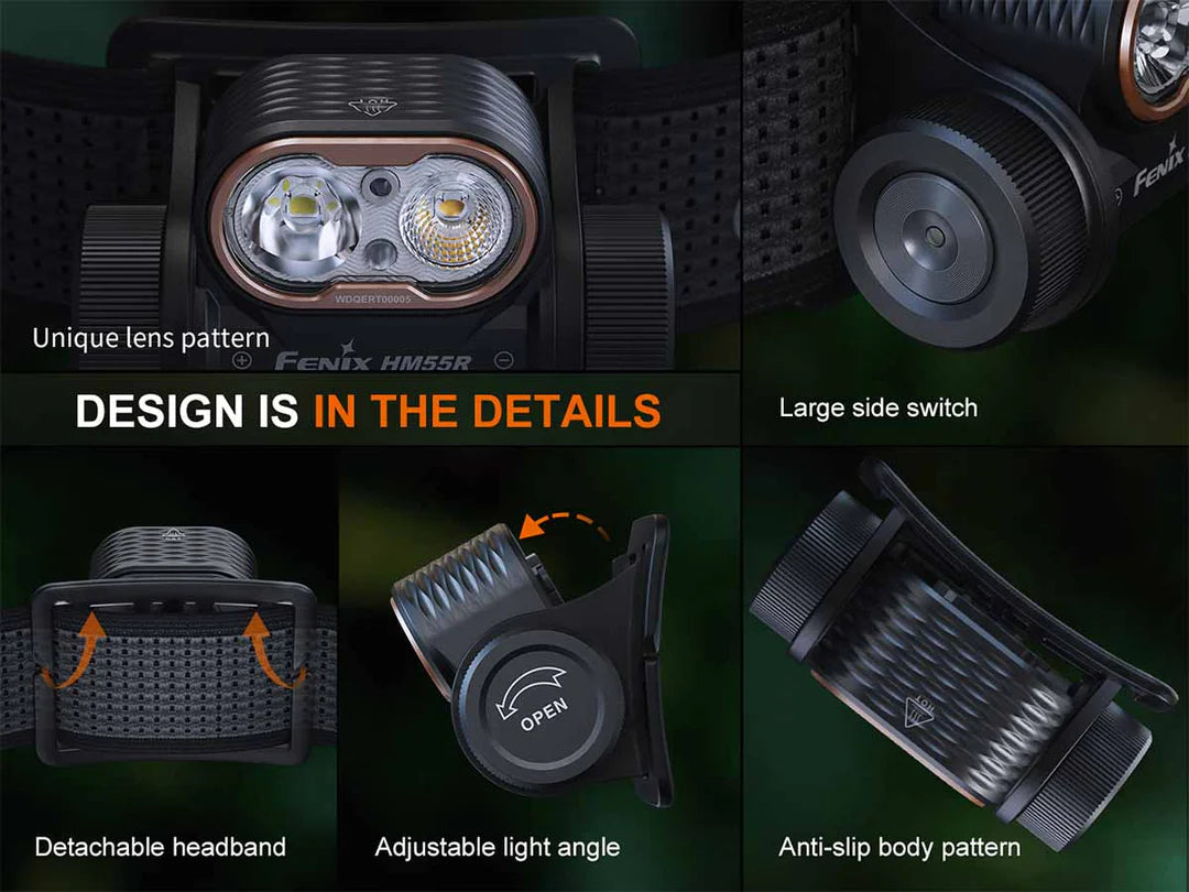 Fenix HM55R Rechargeable Headlamp 1200 Lumens