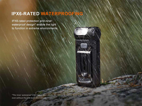 Fenix SW05R-UV Clip on Flashlight 150 Lumens