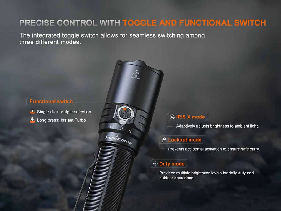 Fenix TK15R IRIS Adaptive Light Control Flashlight 3200 Lumens