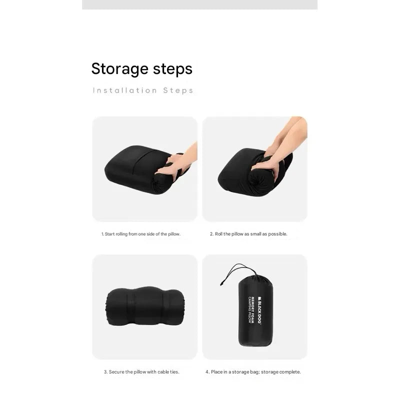 Blackdog Cloud Film Memory Cotton Camping Pillow