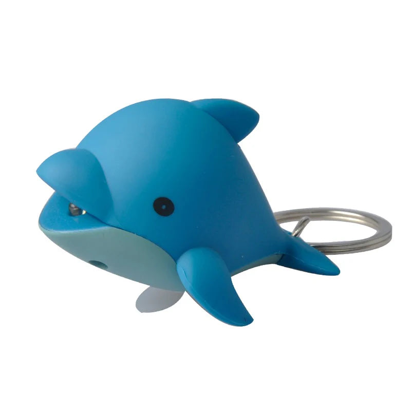 Munkees Fun Keychain Dolphin LED Light w/ Sound