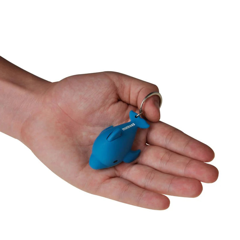 Munkees Fun Keychain Dolphin LED Light w/ Sound