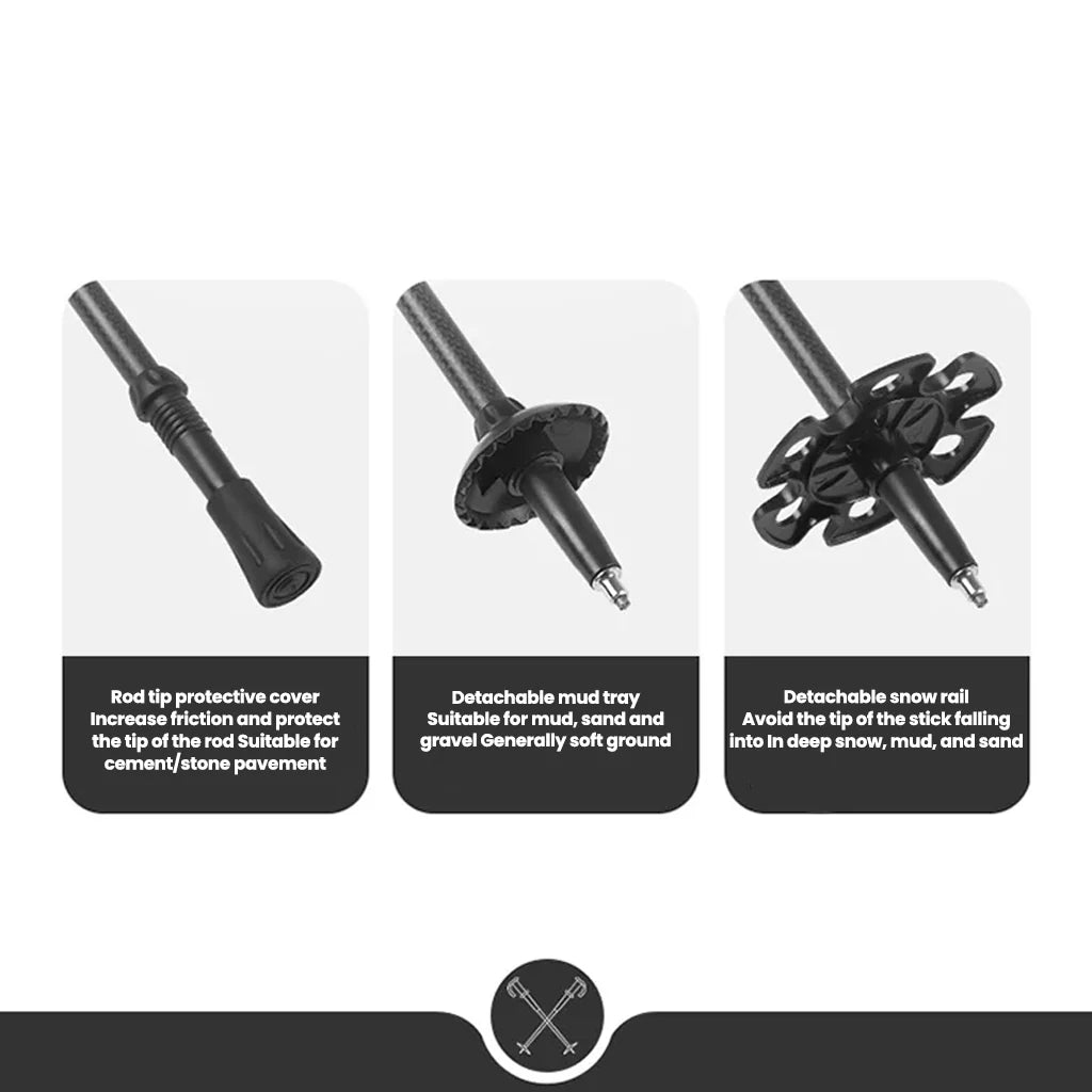 Naturehike Hoar Trek EXT1 Carbon Trekking Pole 62–135cm