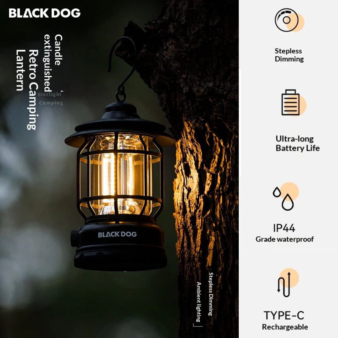Blackdog Candle Breath Retro Camping Light