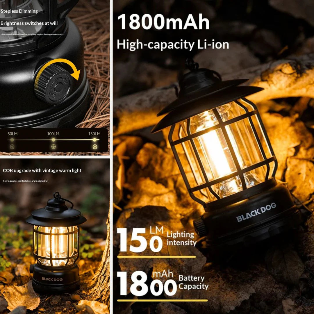 Blackdog Candle Breath Retro Camping Light