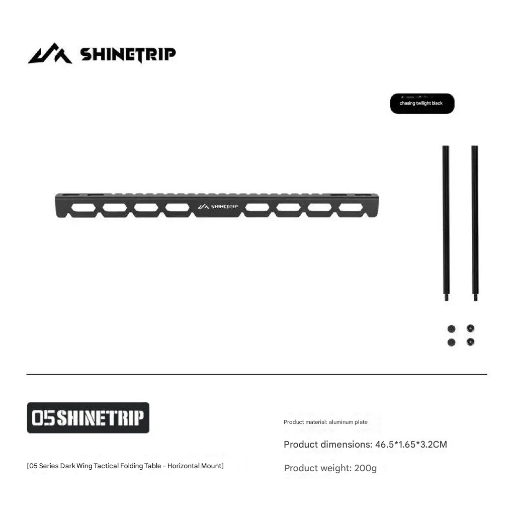 ShineTrip Darkwing Tactical Folding Table w/ Accessories