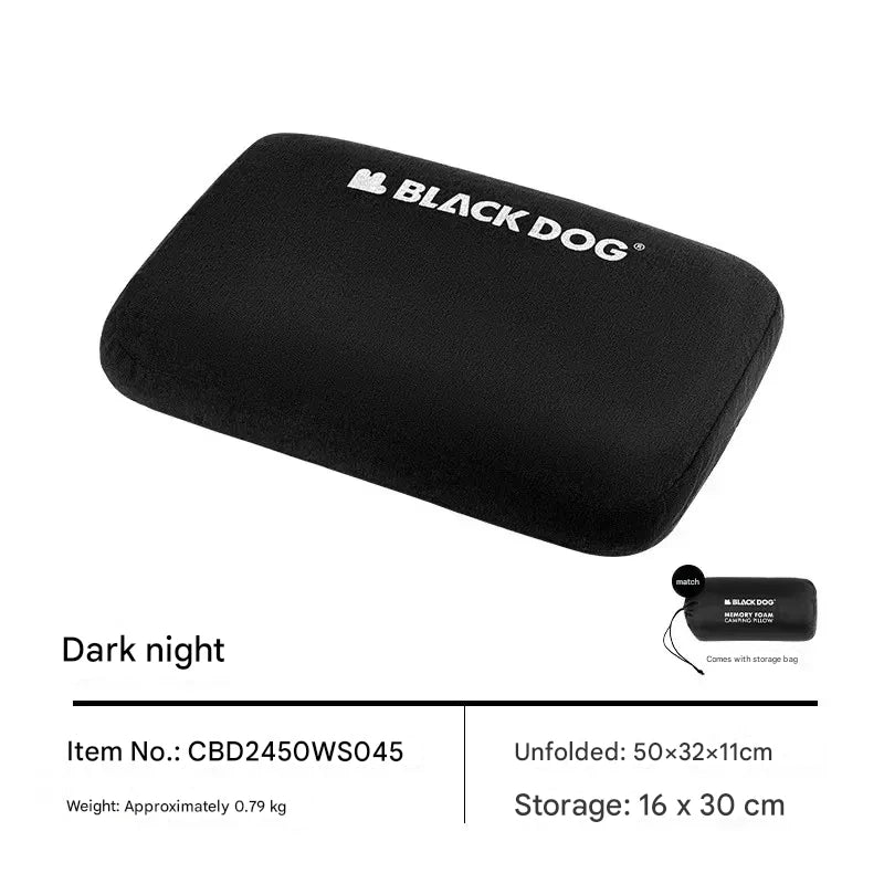 Blackdog Cloud Film Memory Cotton Camping Pillow