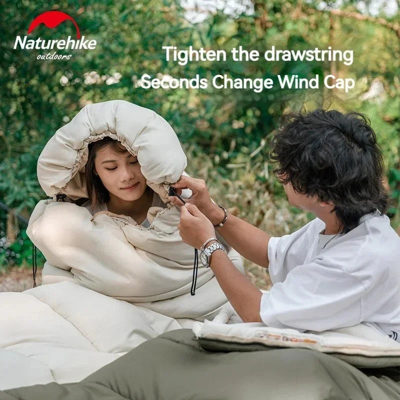 Naturehike LD150 Flexible Envelope Cotton Sleeping Bag w/ Hood